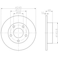 Kočioni disk TEXTAR 92088503