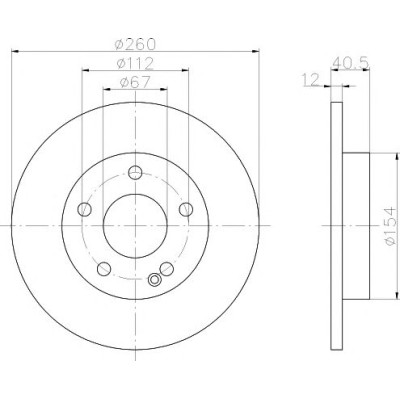 Kočioni disk TEXTAR 92091203