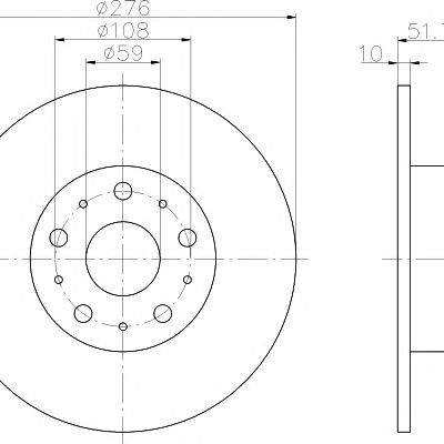 Kočioni disk TEXTAR 92095300