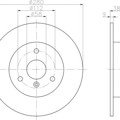 Kočioni disk TEXTAR 92097603