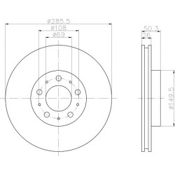 Kočioni disk TEXTAR 92100503