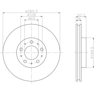 Kočioni disk TEXTAR 92100503