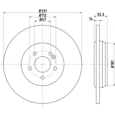 Kočioni disk TEXTAR 92103303