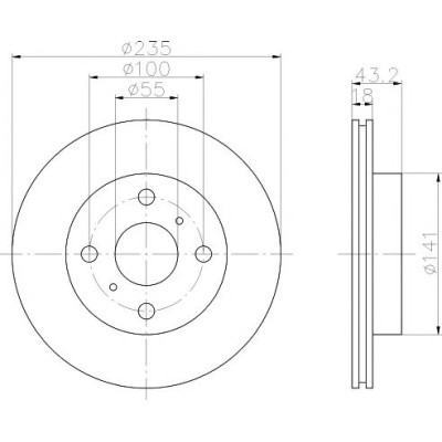 Kočioni disk TEXTAR 92103603