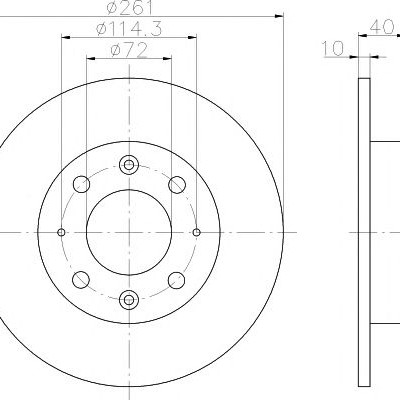 Kočioni disk TEXTAR 92104300