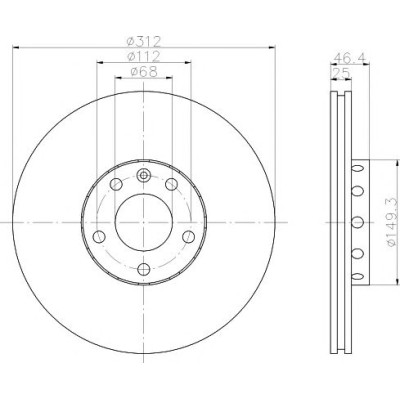 Kočioni disk TEXTAR 92106103