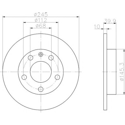 Kočioni disk TEXTAR 92106203