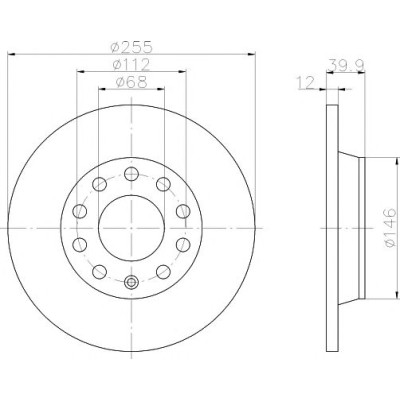 Kočioni disk TEXTAR 92106303