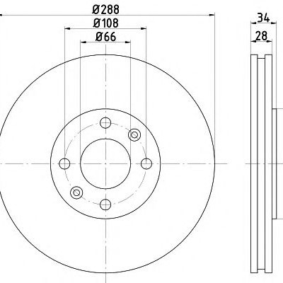 Kočioni disk TEXTAR 92107800