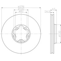 Kočioni disk TEXTAR 92110003