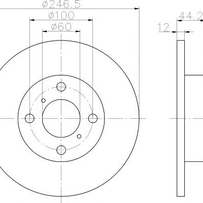Kočioni disk TEXTAR 92110803