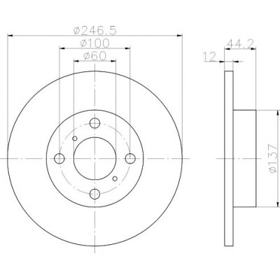 Kočioni disk TEXTAR 92110803