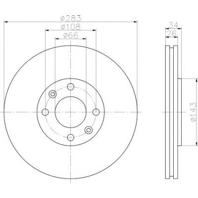 Kočioni disk TEXTAR 92111600