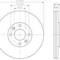 Kočioni disk TEXTAR 92111603