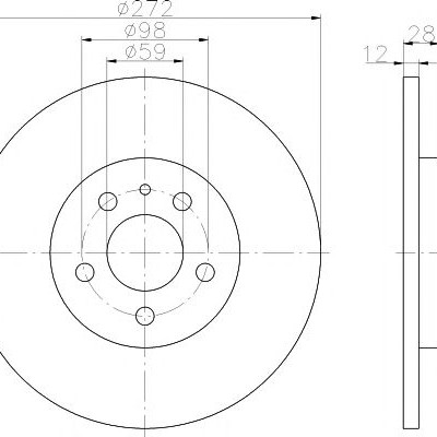 Kočioni disk TEXTAR 92118203