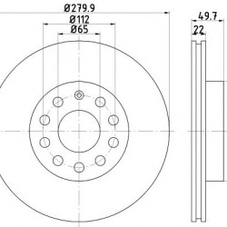 Kočioni disk TEXTAR 92120705