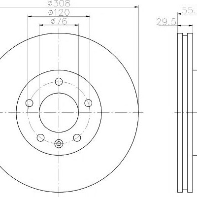 Kočioni disk TEXTAR 92121203