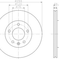 Kočioni disk TEXTAR 92121403