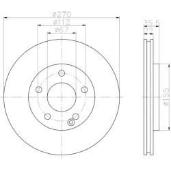 Kočioni disk TEXTAR 92124503
