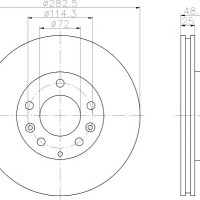 Kočioni disk TEXTAR 92125503