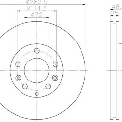 Kočioni disk TEXTAR 92125503