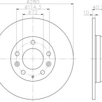 Kočioni disk TEXTAR 92125603