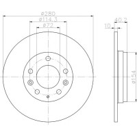 Kočioni disk TEXTAR 92125603
