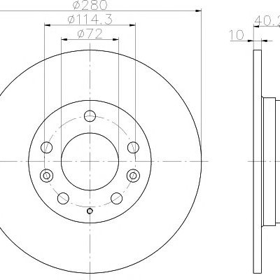 Kočioni disk TEXTAR 92125603