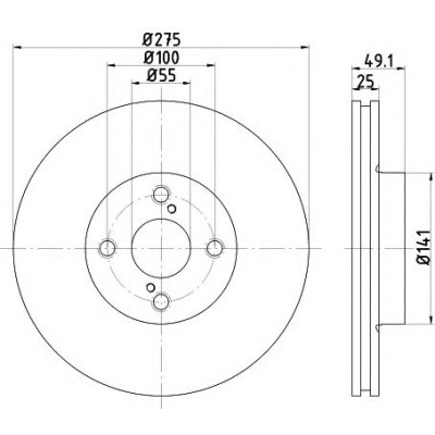 Kočioni disk TEXTAR 92126003