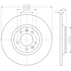 Kočioni disk TEXTAR 92129603