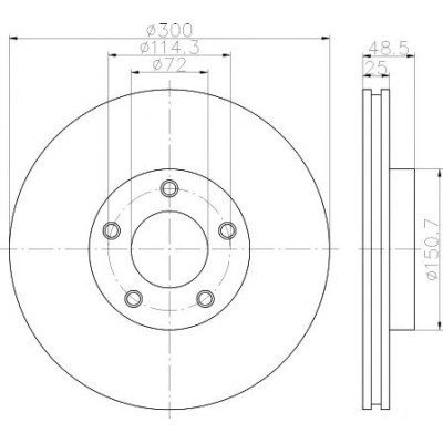 Kočioni disk TEXTAR 92130403