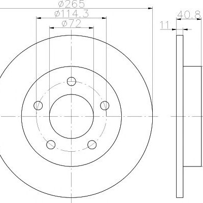 Kočioni disk TEXTAR 92130500