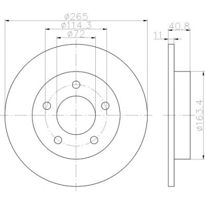 Kočioni disk TEXTAR 92130500