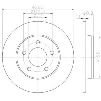 Kočioni disk TEXTAR 92130600