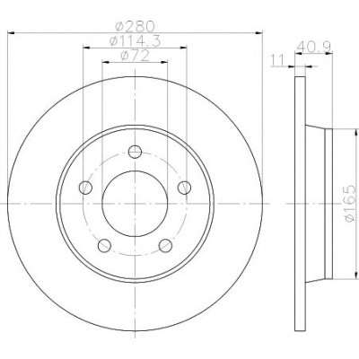 Kočioni disk TEXTAR 92130600