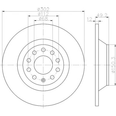 Kočioni disk TEXTAR 92132503