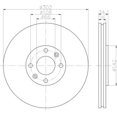 Kočioni disk TEXTAR 92133203