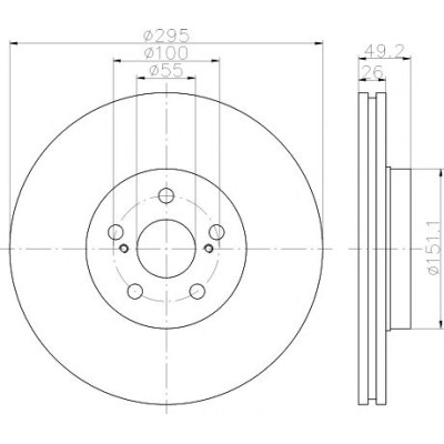 Kočioni disk TEXTAR 92135603