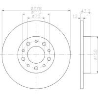 Kočioni disk TEXTAR 92145203
