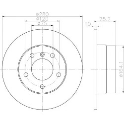 Kočioni disk TEXTAR 92146003
