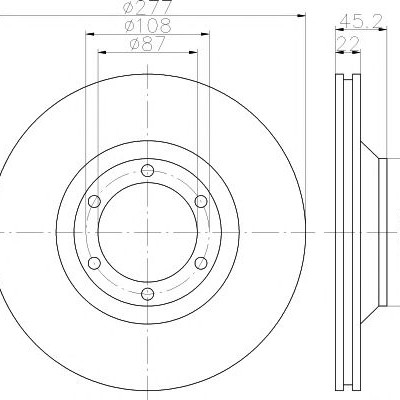 Kočioni disk TEXTAR 92149400