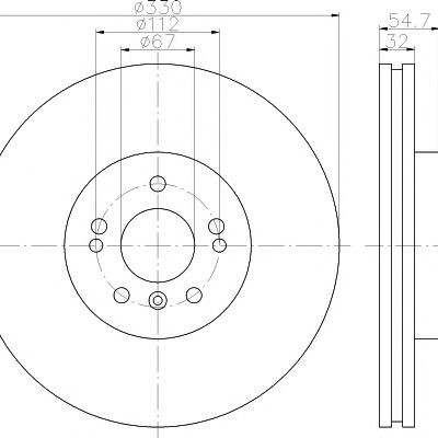 Kočioni disk TEXTAR 92150605