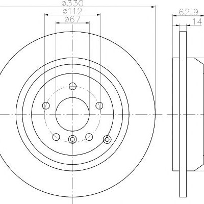 Kočioni disk TEXTAR 92150803