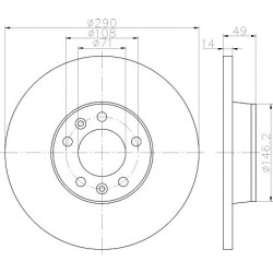 Kočioni disk TEXTAR 92157100