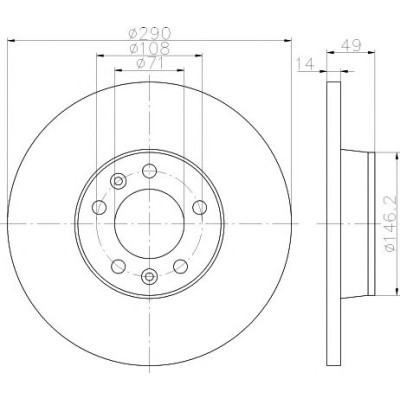 Kočioni disk TEXTAR 92157100