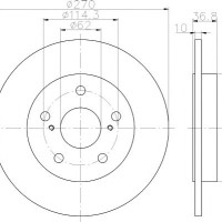 Kočioni disk TEXTAR 92164003