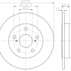 Kočioni disk TEXTAR 92164003