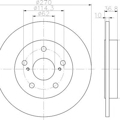 Kočioni disk TEXTAR 92164003