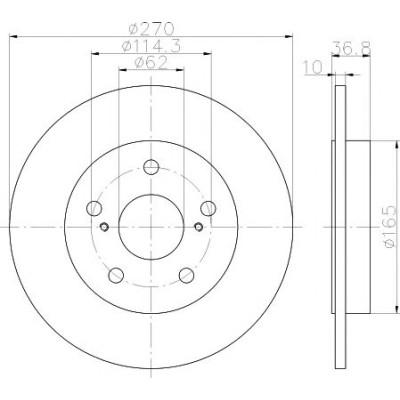 Kočioni disk TEXTAR 92164003