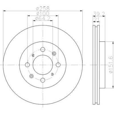 Kočioni disk TEXTAR 92165900